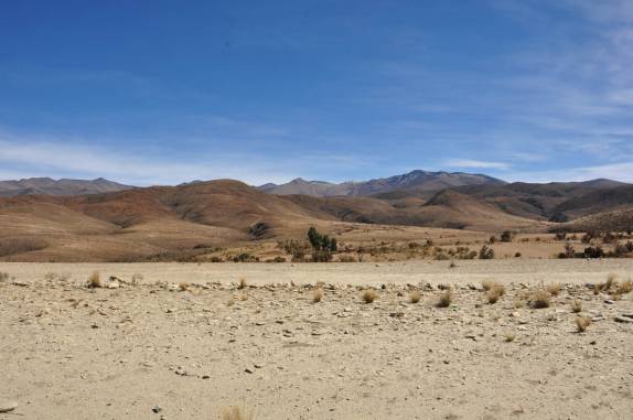 Paisagem magnífica na viagem entre Potosí e Tarija - Boívia